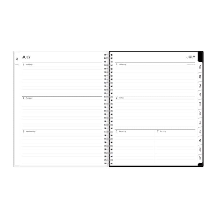 BLUE SKY Analeis Create-Your-Own Cover Weekly/Monthly Planner, Floral, 11 x 8.5, White/Black/Coral, 12-Month (July to June): 2025-2026 (BLS130606) thumbnail 3