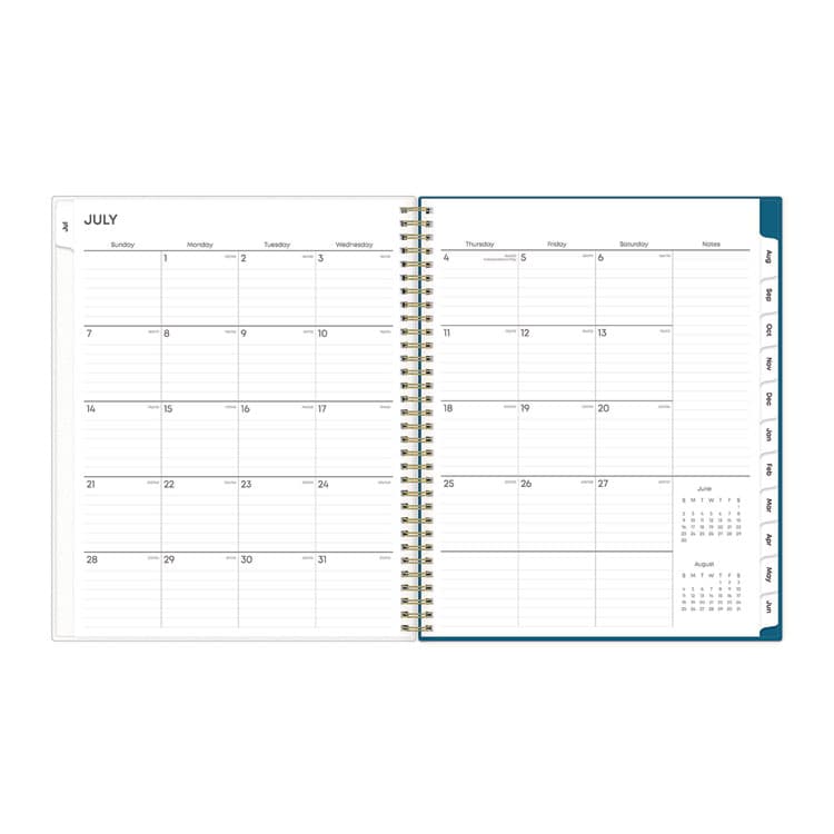 BLUE SKY Bakah Blue Academic Year Weekly/Monthly Planner, Floral Artwork, 11 x 8.5, Blue/White Cover, 12-Month (July-June): 2025-2026 (BLS131951) thumbnail 4