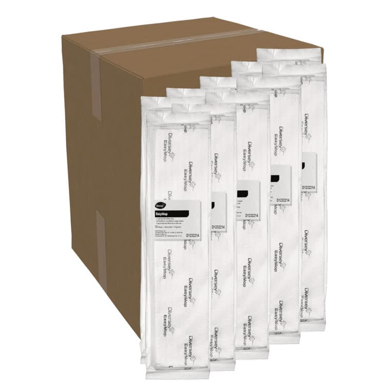 DIVERSEY EasyMop Single-Use Microfiber Mop, 16 x 5.3, 10/Carton (DVOD1232213) thumbnail 2