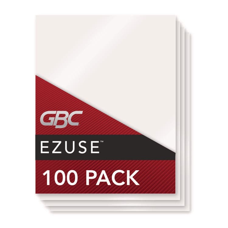 ACCO BRANDS, . EZUse Thermal Laminating Pouches, 3 mil., 9" x 11.5", Gloss Clear, 100/Box (GBC3200715) thumbnail 2
