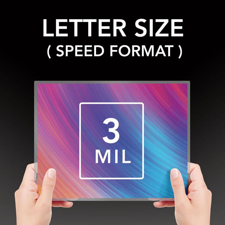 ACCO BRANDS, . EZUse Thermal Laminating Pouches, 3 mil., 9" x 11.5", Gloss Clear, 100/Box (GBC3200715) thumbnail 3