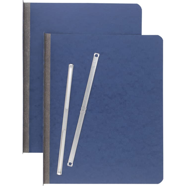 ACCO BRANDS, . Pressboard Report Cover with Tyvek Reinforced Hinge, Two-Piece Prong Fastener, 3" Capacity, 8.5 x 11, Dark Blue/Dark Blue (ACC25973) thumbnail 2