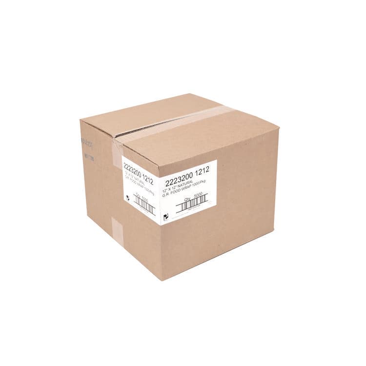 PATERSON PAPER Grease-Resistant Food Wrap, 12 x 12, Natural, 5,000/Carton (PDHWG01009) thumbnail 2