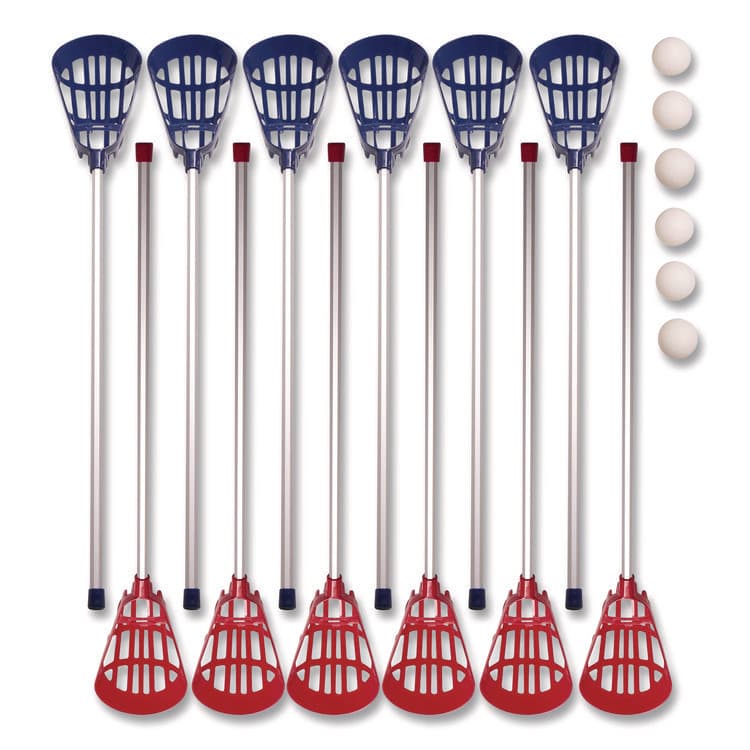 CHAMPION SPORT Soft Lacrosse Set, 6 Balls/12 Sticks (CSILAXSR)
