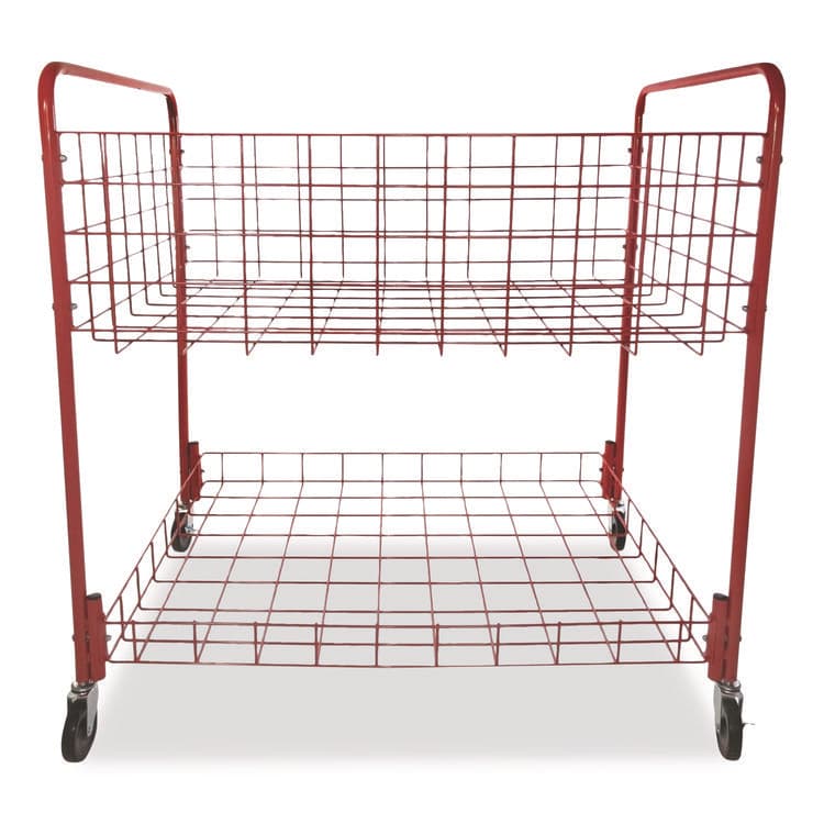 CHAMPION SPORT Back Ease Storage Cart, Metal, 176 lb Capacity, 30 x 43 x 45, Red (CSIOCLX)