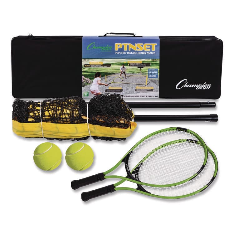 CHAMPION SPORT Tennis Net Set with 2 Rackets and 2 Tennis Balls (CSIPTNSET)