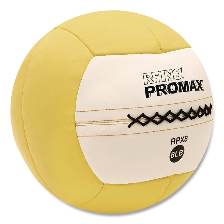 CHAMPION SPORT Rhino Promax Medicine Ball, 8 lb, Yellow (CSIRPX8) thumbnail 3