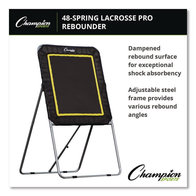 CHAMPION SPORT Deluxe Lacrosse Ball Rebounder, 6 ft x 3 ft, 1.5" dia Frame (CSILBT43) thumbnail 3