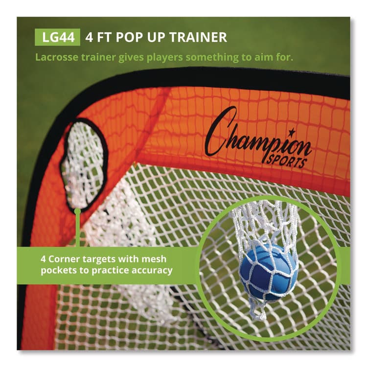 CHAMPION SPORT Lacrosse Pop Up Target Trainer, 4 ft x 4 ft (CSILG44) thumbnail 3