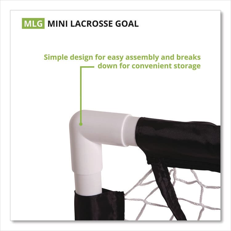 CHAMPION SPORT Mini Lacrosse Goal, 3 ft x 3 ft, 1.5" dia Frame (CSIMLG) thumbnail 3