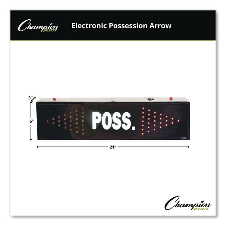 CHAMPION SPORT Electronic Possession Arrow, 21" x 3" x 6", Black Face, Red Graphics (CSIPARROW) thumbnail 2