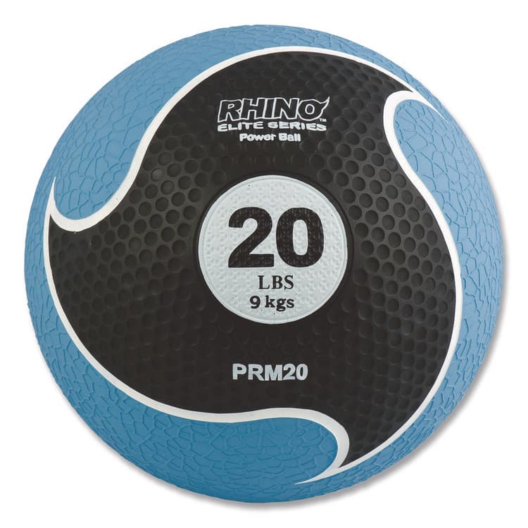 CHAMPION SPORT Rhino Elite Medicine Ball, 20 lb, Blue (CSIPRM20)