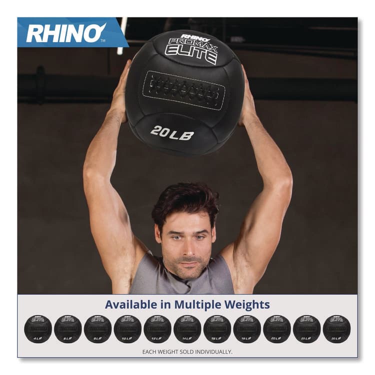 CHAMPION SPORT Rhino Promax Elite Medicine Ball, 10 lb, Black (CSIPRX10) thumbnail 4