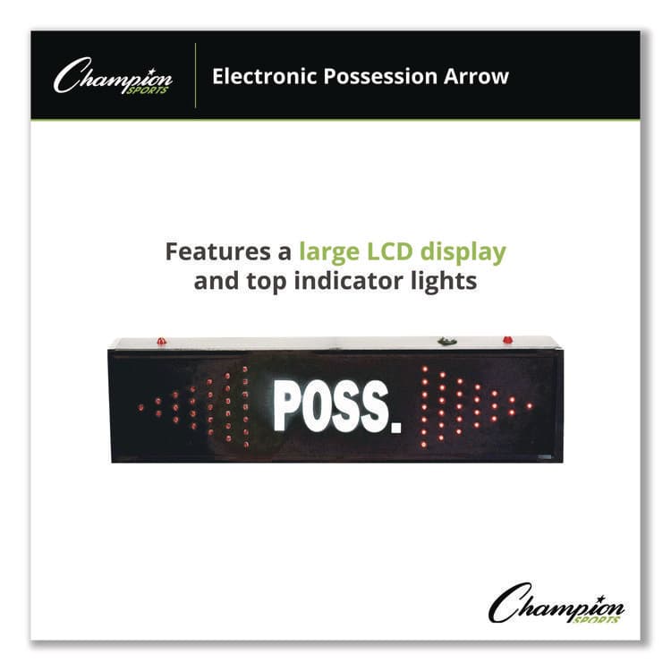 CHAMPION SPORT Electronic Possession Arrow, 21" x 3" x 6", Black Face, Red Graphics (CSIPARROW) thumbnail 3