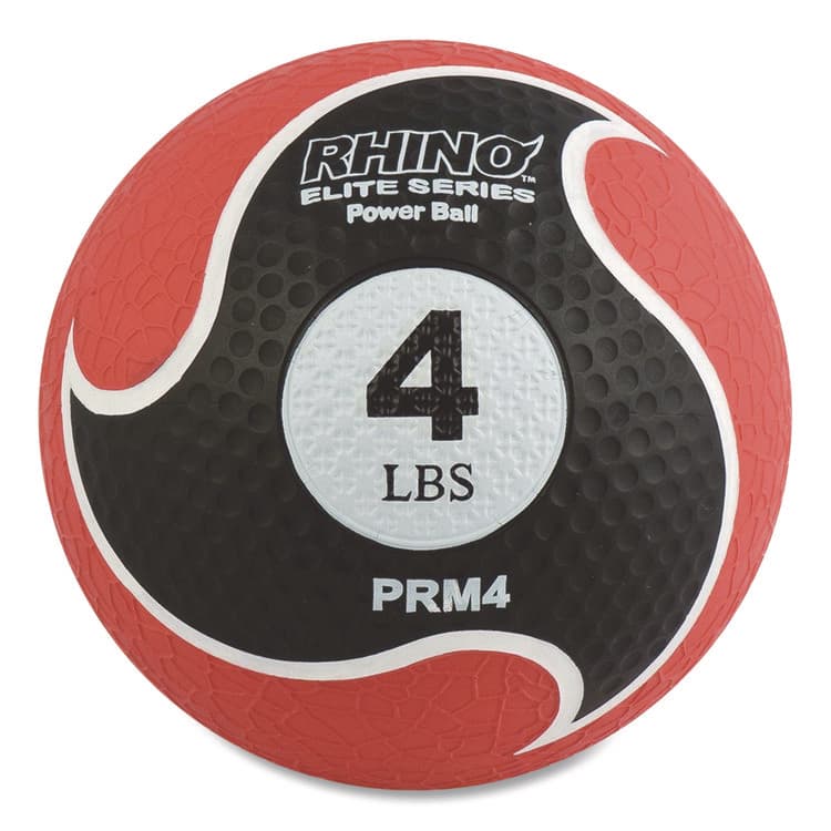 CHAMPION SPORT Rhino Elite Medicine Ball, 4 lb, Red (CSIPRM4)