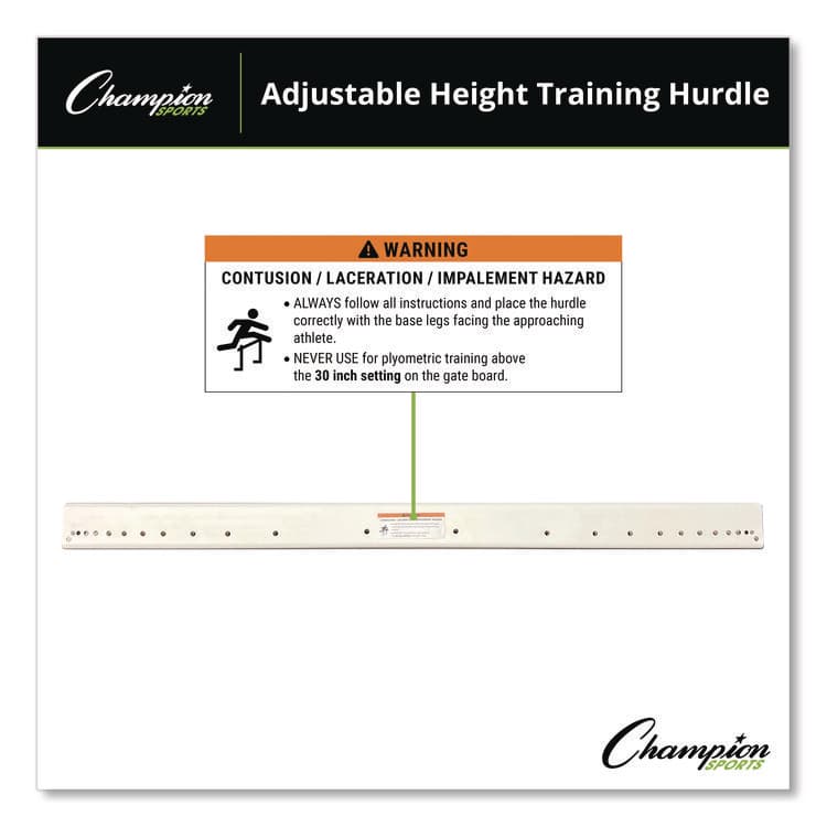 CHAMPION SPORT Adjustable Training Hurdle, 41" x 14", 1" Tube dia (CSIPH) thumbnail 2