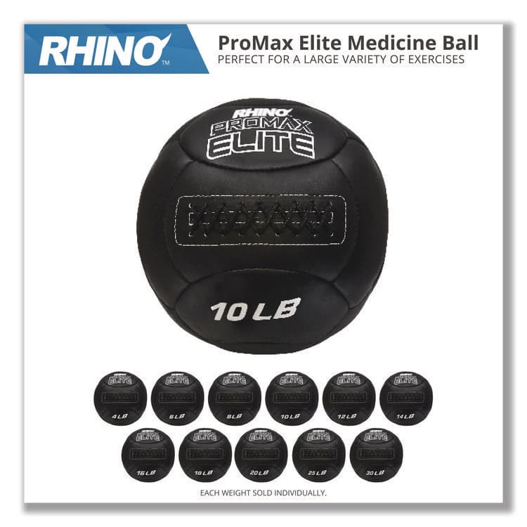 CHAMPION SPORT Rhino Promax Elite Medicine Ball, 18 lb, Black (CSIPRX18) thumbnail 3