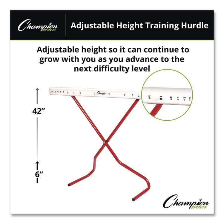 CHAMPION SPORT Adjustable Training Hurdle, 41" x 14", 1" Tube dia (CSIPH) thumbnail 4