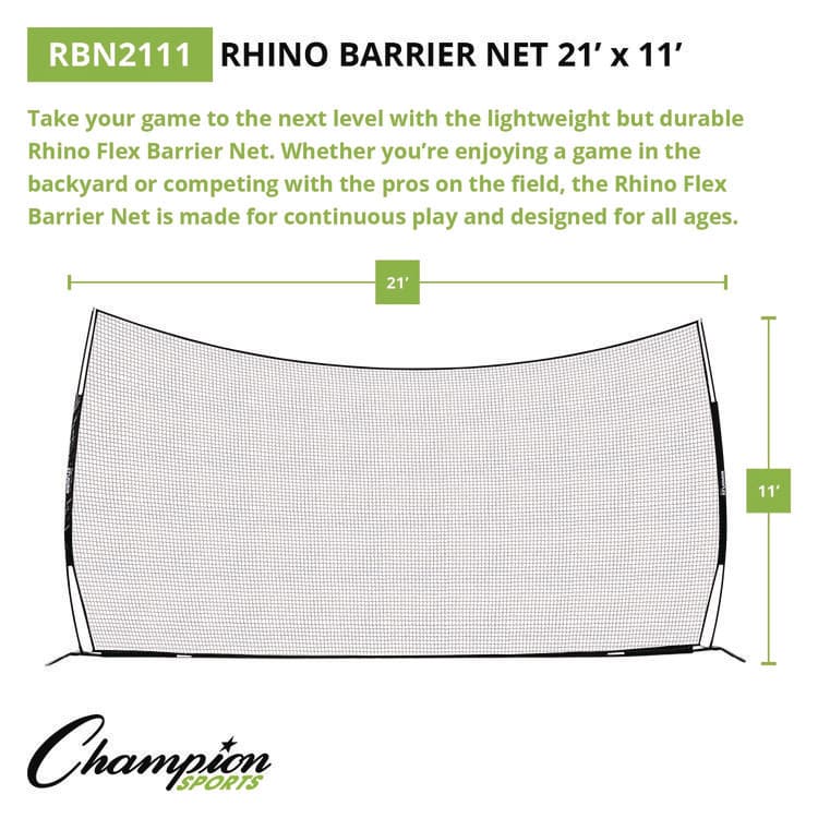 CHAMPION SPORT Rhino Flex Barrier Net, 21 ft x 11 ft (CSIRBN2111) thumbnail 2
