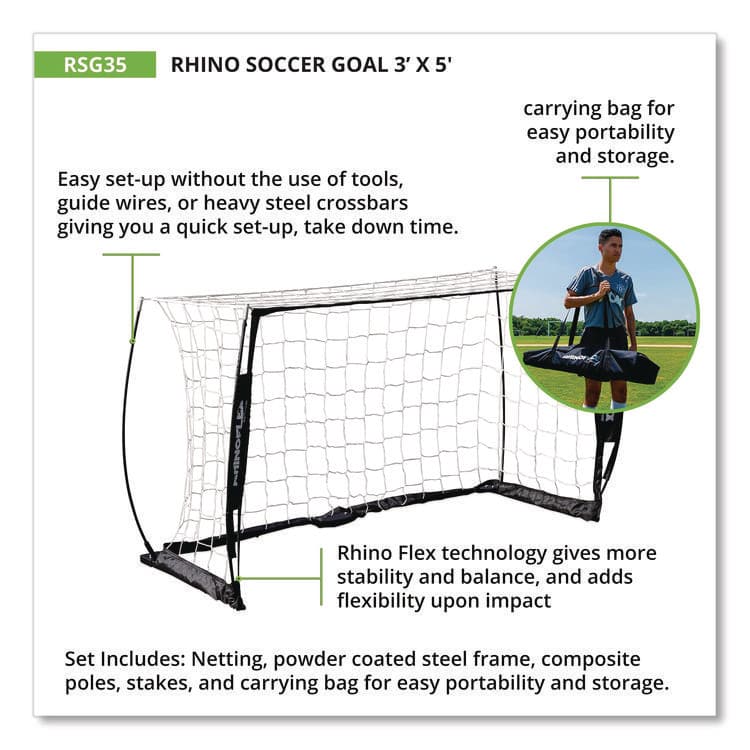 CHAMPION SPORT Rhino Soccer Goal, 36" x 60" (CSIRSG35) thumbnail 3