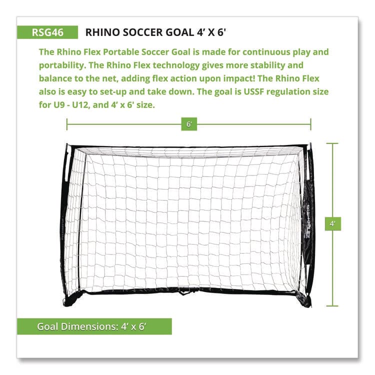 CHAMPION SPORT Rhino Soccer Goal, 48" x 72" (CSIRSG46) thumbnail 2