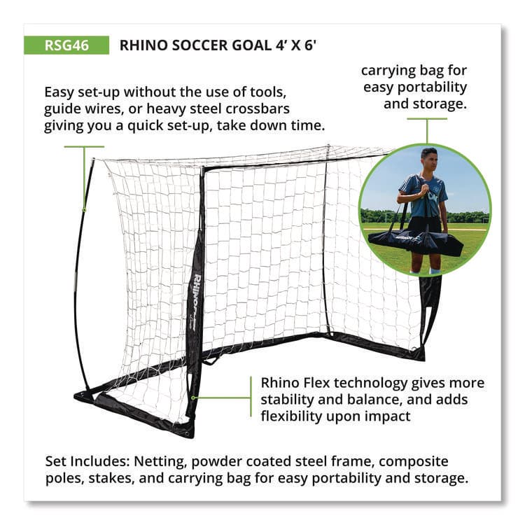 CHAMPION SPORT Rhino Soccer Goal, 48" x 72" (CSIRSG46) thumbnail 3