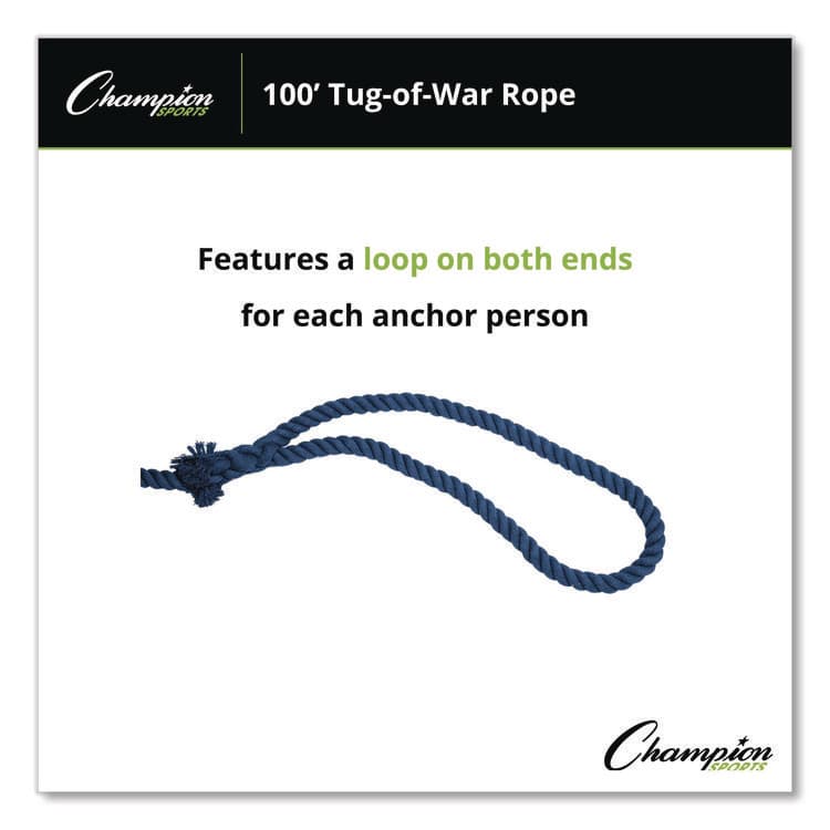 CHAMPION SPORT Tug-of-War Rope, 100 ft, 1" dia (CSITWR100) thumbnail 4