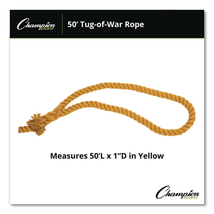 CHAMPION SPORT Tug-of-War Rope, 50 ft, 1" dia (CSITWR50) thumbnail 2