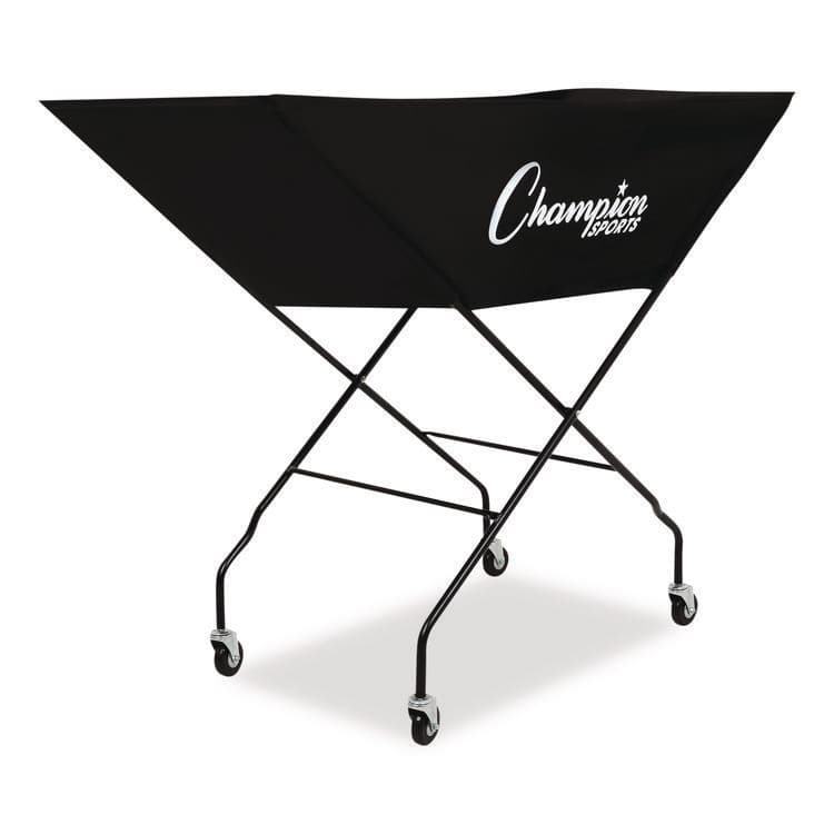 CHAMPION SPORT Pro Collapsible Volleyball Cart, 23" x 55" x 41", Black (CSIVCPRO)