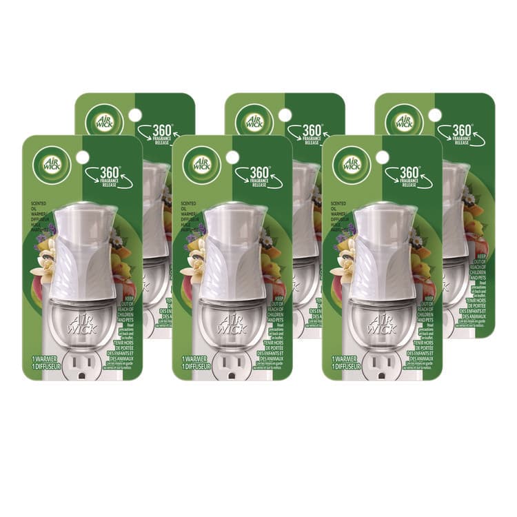 RECKITT BENCKISER Scented Oil Warmer, 1.75" x 2.69" x 3.63", White, 6/Carton (RAC78046)