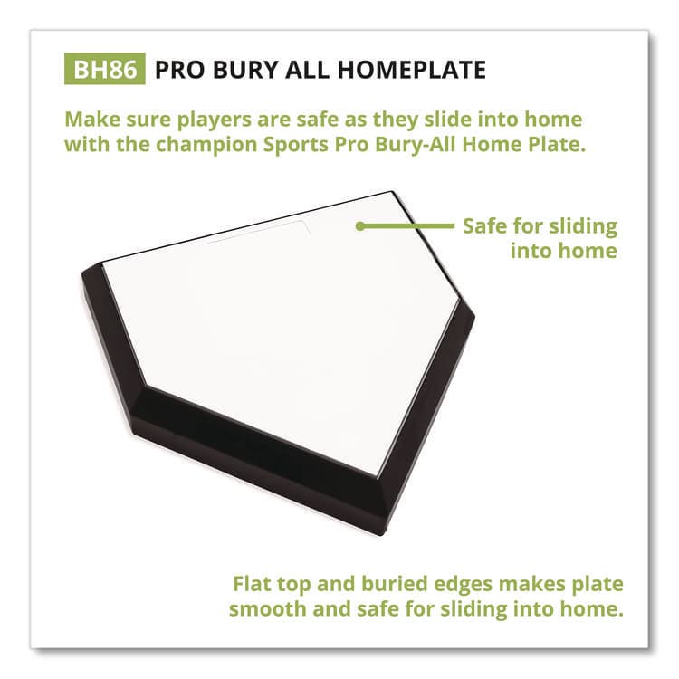 CHAMPION SPORT Pro Bury All Homeplate, 20" x 20" x 4" (CSIBH86) thumbnail 2