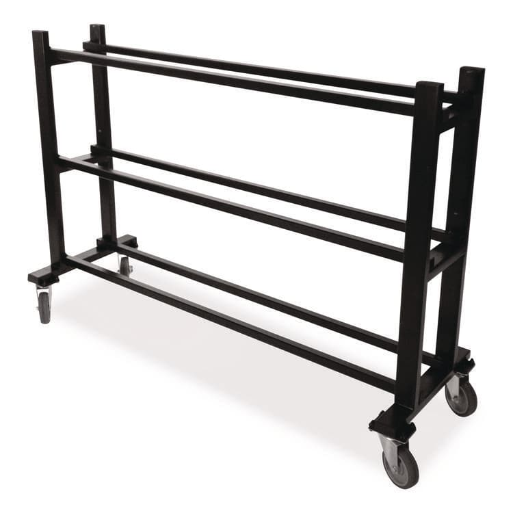 CHAMPION SPORT Deluxe Heavy-Duty Basketball Cart, Metal, 220 lb Capacity, 16 x 50.75 x 34.75, Black (CSIBKCART) thumbnail 3
