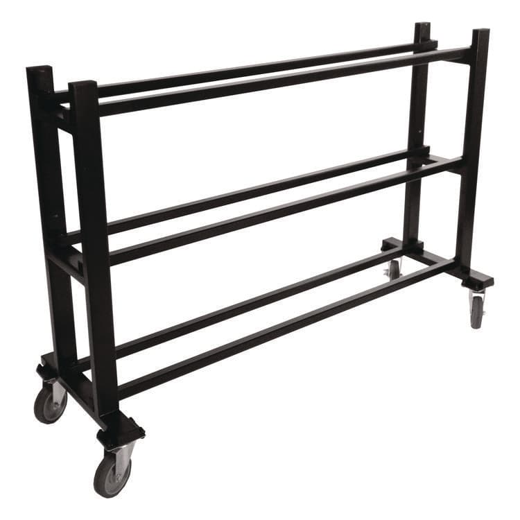 CHAMPION SPORT Deluxe Heavy-Duty Basketball Cart, Metal, 220 lb Capacity, 16 x 50.75 x 34.75, Black (CSIBKCART)