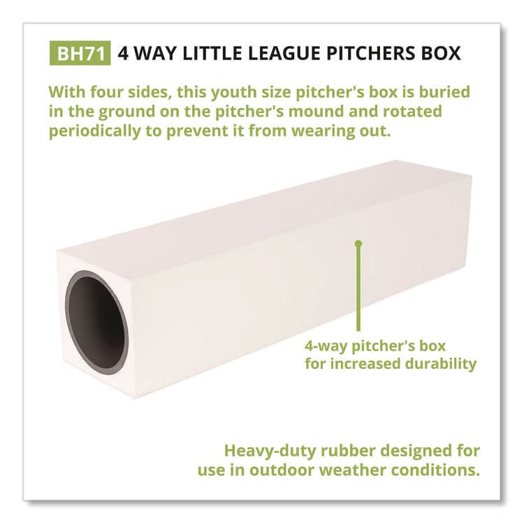 CHAMPION SPORT 4-Way Youth Pitcher's Box, 18" x 4" (CSIBH71) thumbnail 3