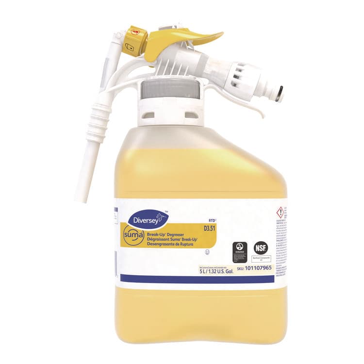 DIVERSEY Suma Break-Up Degreaser D3.51, 5 L Bottle with Sprayer (DVO101107965)