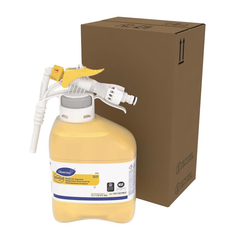 DIVERSEY Suma Break-Up Degreaser D3.51, 5 L Bottle with Sprayer (DVO101107965) thumbnail 4