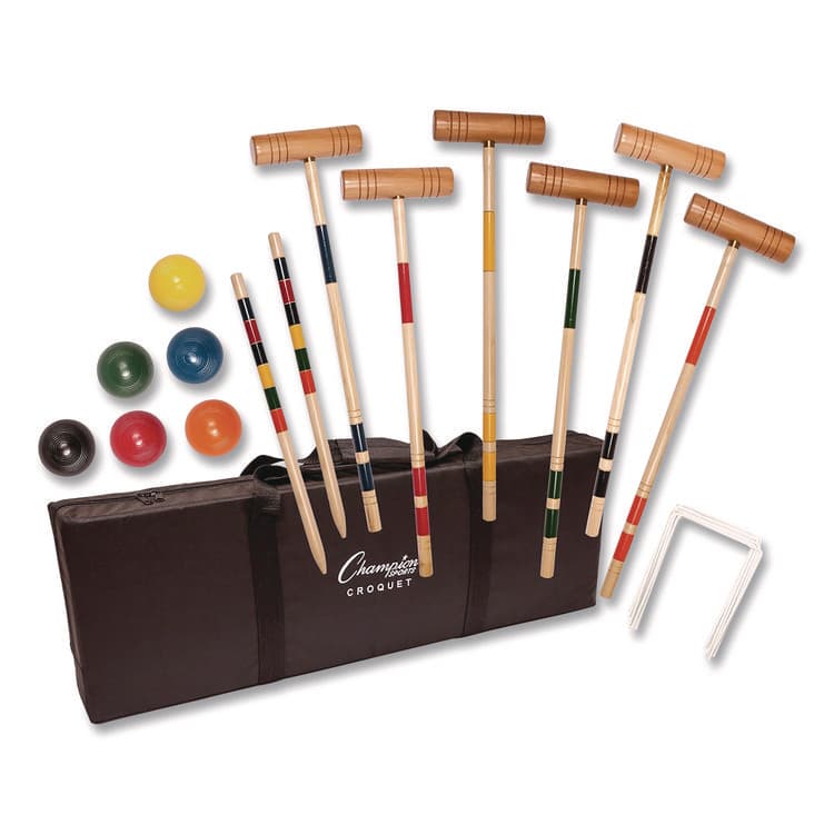 CHAMPION SPORT Deluxe Croquet Tournament Set, with Carry Bag (CSICRQSET) thumbnail 4