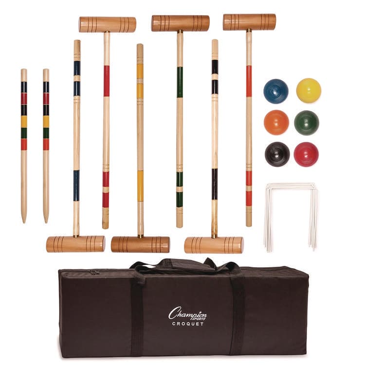 CHAMPION SPORT Deluxe Croquet Tournament Set, with Carry Bag (CSICRQSET)