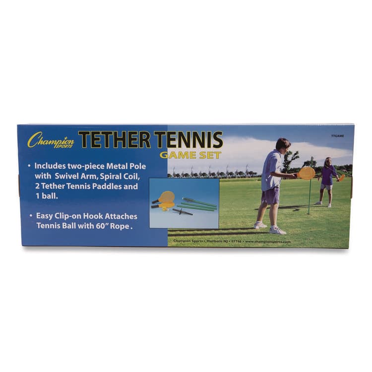 CHAMPION SPORT Tether Tennis Game Set, Two Paddles, Two Tennis Balls (CSITTGAME) thumbnail 4