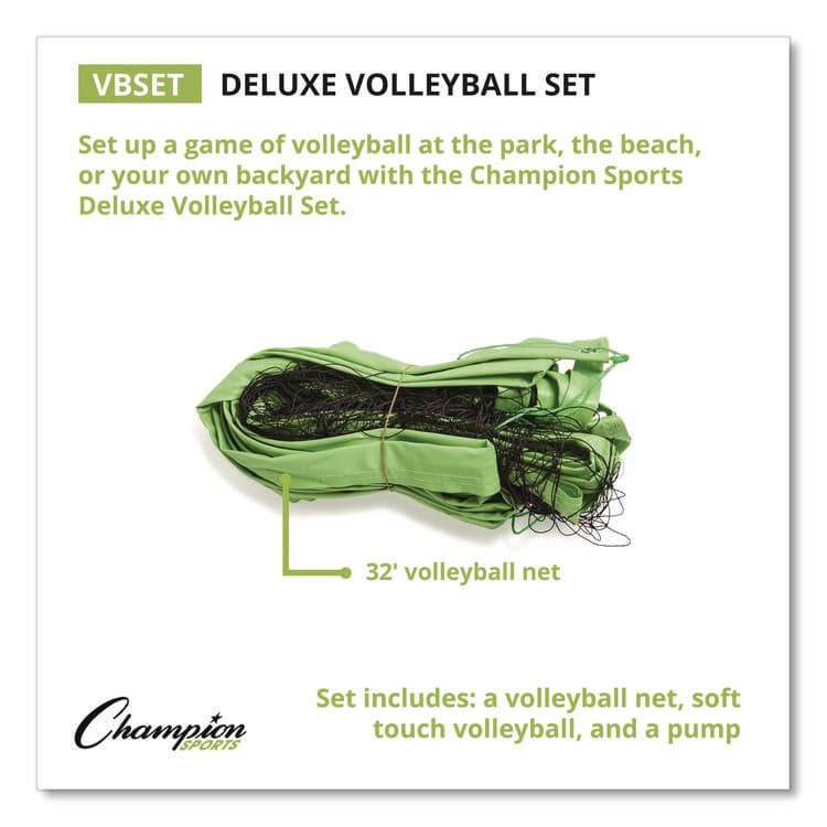 CHAMPION SPORT Deluxe Volleyball Set, Official-Size Volleyball, Volleyball Net (CSIVBSET) thumbnail 3
