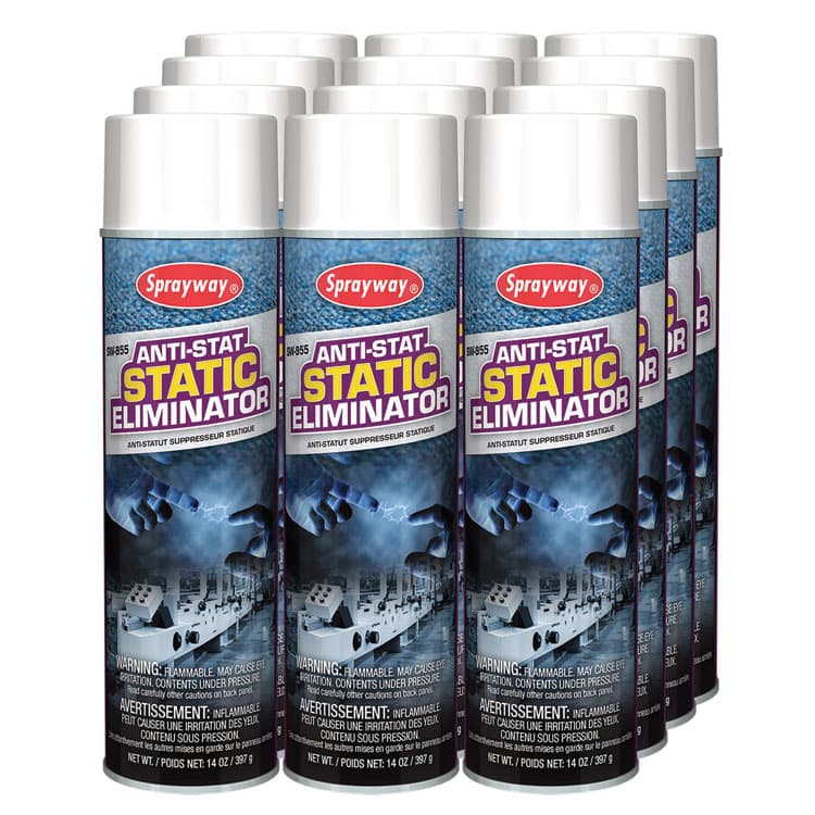 PLZ CORP Anti-Stat Static Eliminator, 14 oz Aerosol Can, 12/Carton (CGC955) thumbnail 3
