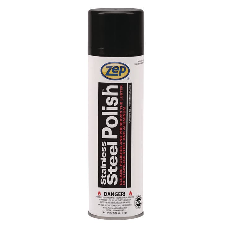 ZEP . Stainless Steel Polish, 16 oz Aerosol Spray, 12/Carton (ZPE14301)