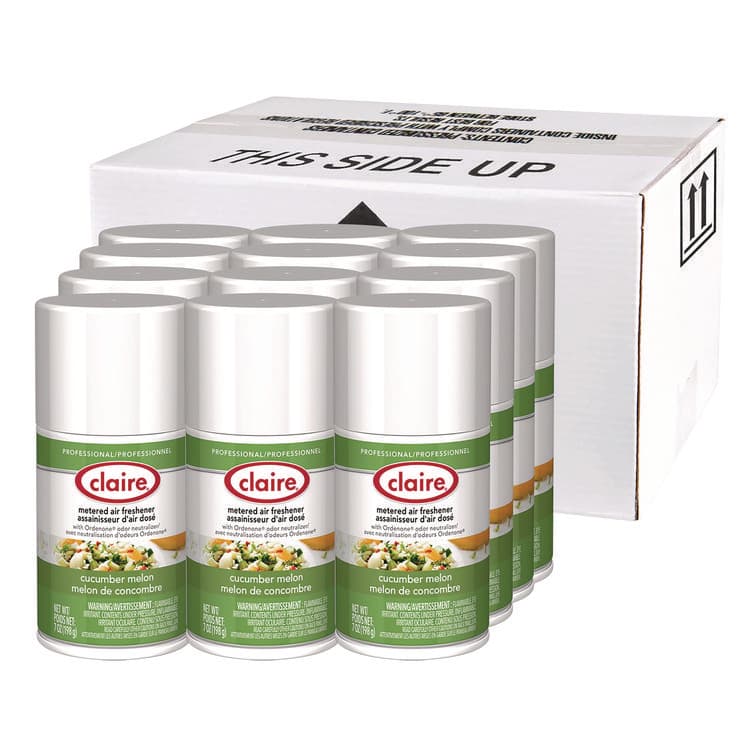PLZ CORP Metered Air Freshener, Cucumber Melon Scent, 7 oz Aerosol Spray, 12/Carton (CGC109) thumbnail 4