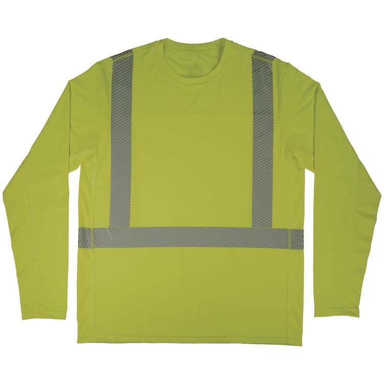 TENACIOUS HOLDINGS, . Chill-Its 6688 Type R Class 2 Cooling Hi-Vis Sun Shirt with UV Protection, Medium, Lime (EGO12137)