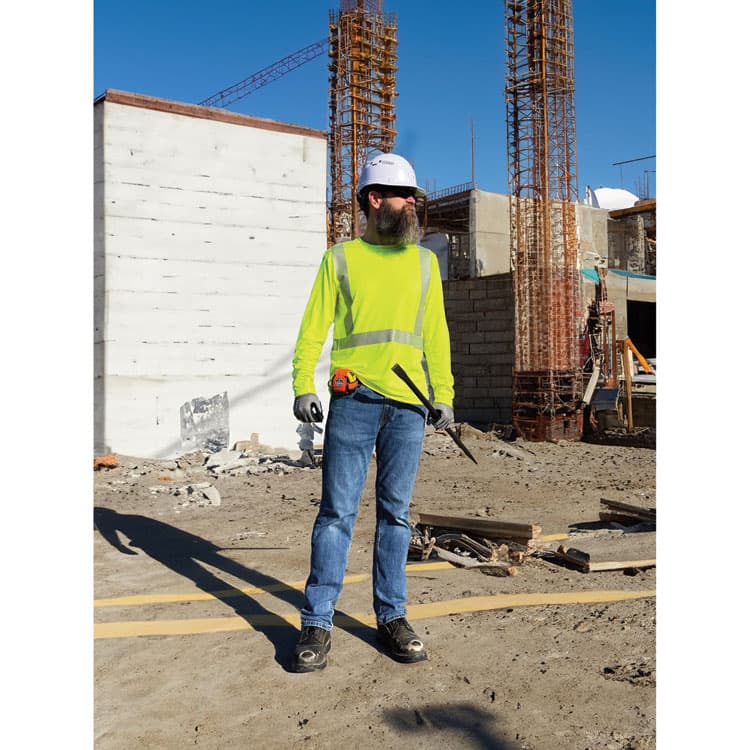 TENACIOUS HOLDINGS, . Chill-Its 6688 Type R Class 2 Cooling Hi-Vis Sun Shirt with UV Protection, Large, Lime (EGO12138) thumbnail 4