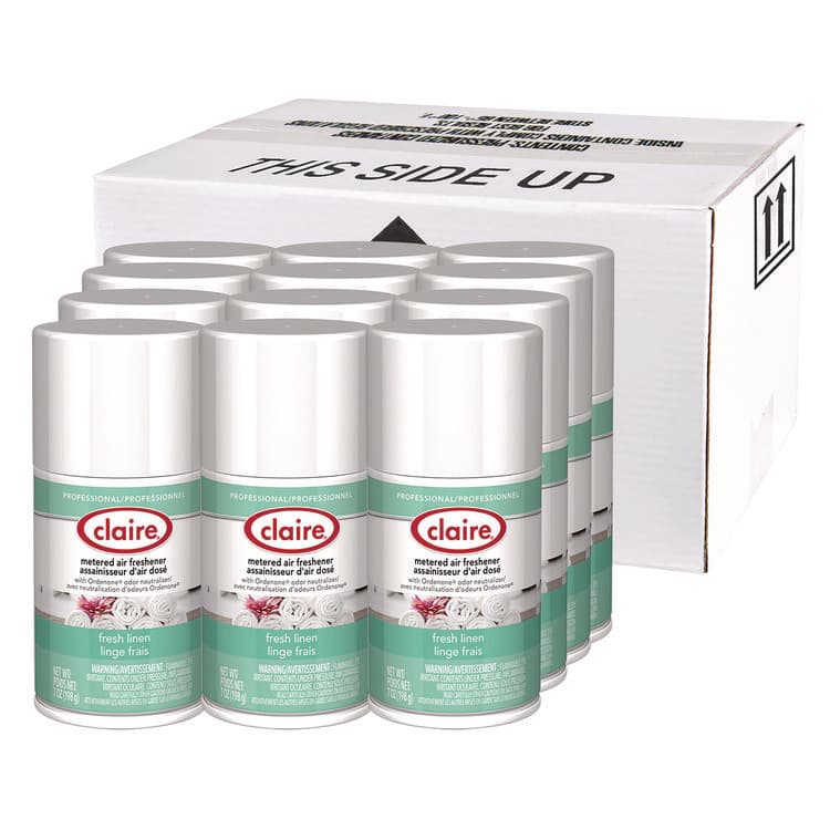 PLZ CORP Metered Air Freshener, Fresh Linen, 11 oz Aerosol Spray, 12/Carton (CGC110) thumbnail 4