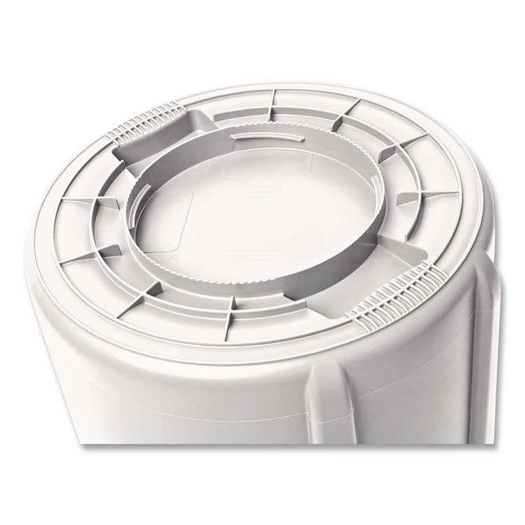 RUBBERMAID COMMERCIAL PROD. Vented Round Brute Container, 10 gal, Plastic, White (RCP2610WHI) thumbnail 4