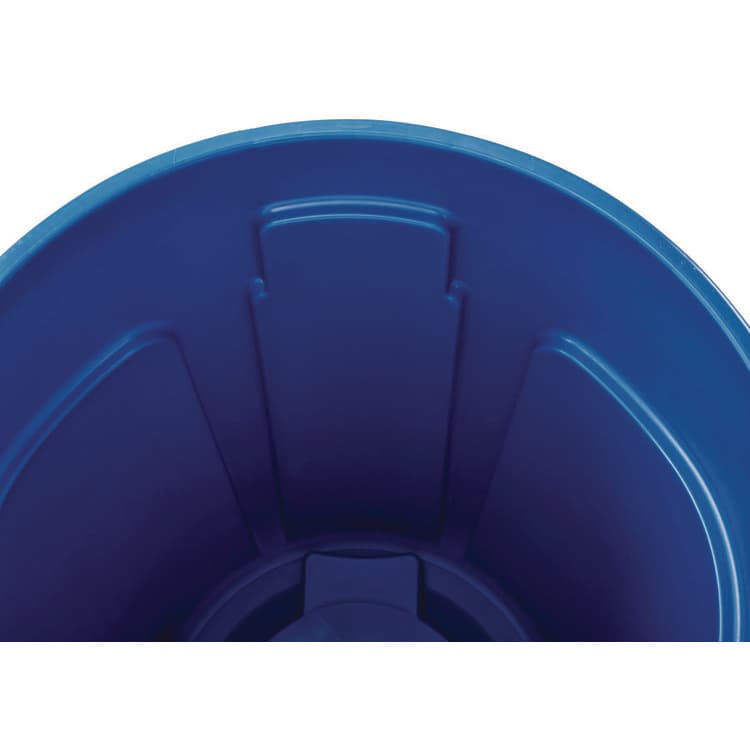 RUBBERMAID COMMERCIAL PROD. Brute Recycling Container, 44 gal, Polyethylene, Blue (RCP264307BLU) thumbnail 3