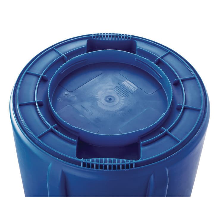 RUBBERMAID COMMERCIAL PROD. Brute Recycling Container, 44 gal, Polyethylene, Blue (RCP264307BLU) thumbnail 4