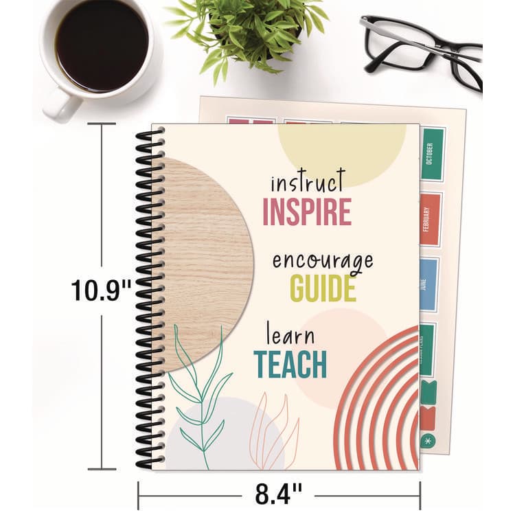 CARSON-DELLOSA EDUCATION Teacher Planners, Weekly/Monthly, 7 Classes, True to You Artwork, Multicolor Cover, 11 x 8.5 Sheets, 12-Month (July to June) (CDP105051) thumbnail 2